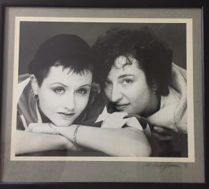 Dolores and Lindsey at The Cranberries first photoshoot for Hotpress Magazine in 1994